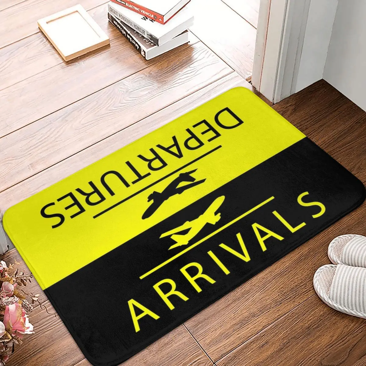 

Arrivals And Departures - Designed Floor &1 Non-slip Doormat Floor Mat Water oil proof Carpet Rug for Balcony Footpad Mats