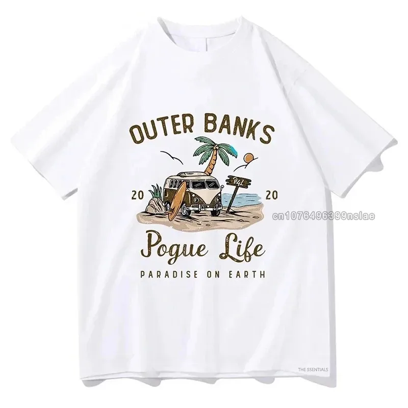 JJ Maybank Streetwear New TV Series Outer Banks 3 T Shirts Graphics Print T-Shirts Summer Men Women Cotton Short Sleeve Punk Tee