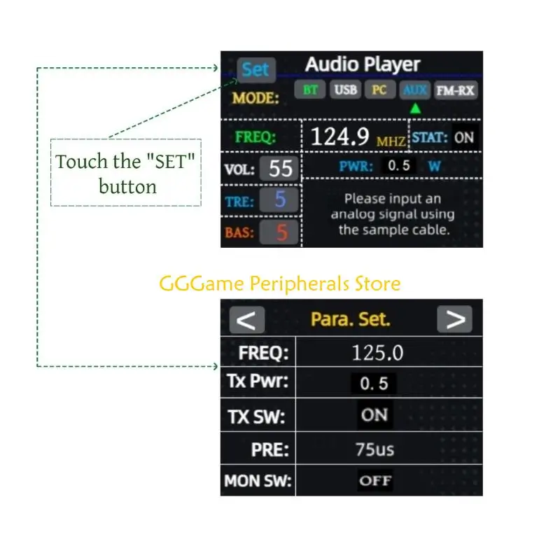 

U55B Handheld FM125 FM Tuner Device With Crisped Sound Output For News And Entertainment