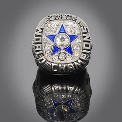 2025 Luxury Dallas Cowboy Ring for Men Women Punk Metal Crystal Five Pointed Star Rings
