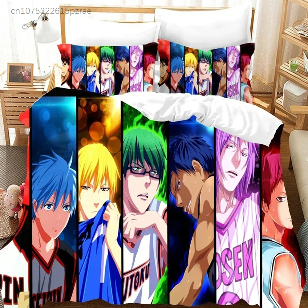 Anime Kuroko's Basketball Bedding Set 3D Printed Suitable For Bedroom Duvet Cover Set With Pillowcases Kids Home Textile