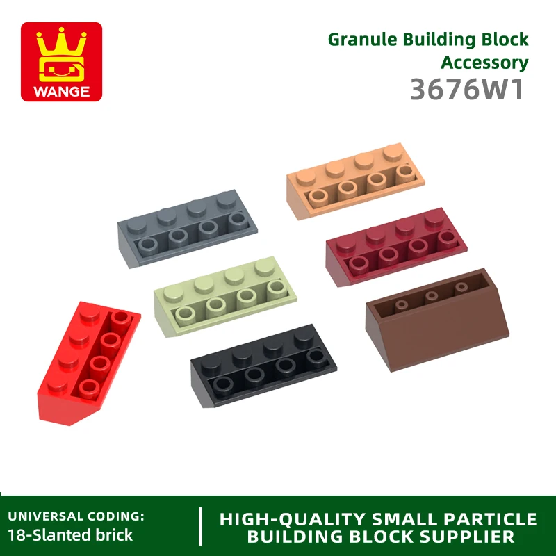 

20Pcs/lot 3676W1 Slope Inverted 45° 4X4 Building Block Moc Color Accessories Compatible with Brick DIY Children's Toy