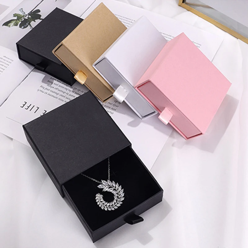 Women Jewelry Box Gift Package Jewelry Display Stand Bracelet Necklace Earrings Rings Storage Boxes Holder Brackets Stands 1Pc