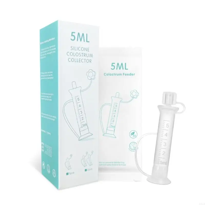 Colostrum Collector Easy Breastfeeding Milk Storage Solution Colostrum Collecting Container Tube 5ML for Newborns A2UB