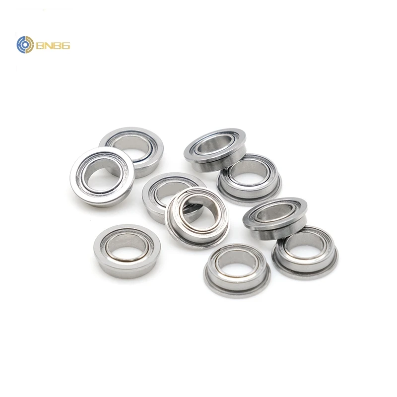 10Pcs 5X8X2.5 mm MF85ZZ ABEC-7  Flange Ball Bearing