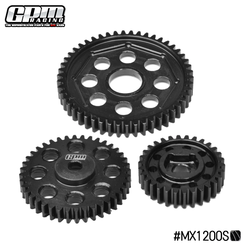 GPM Koolstofstaal Transmissie Gear Set Voor LOSI 1/4 Promoto MX SM Motorfiets LOS-2272.LOS-2310