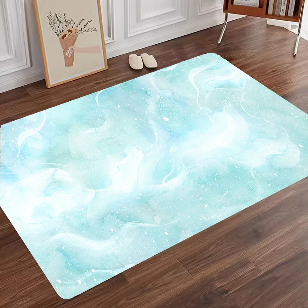 Color Art Living Room Diatom Mud Absorbent Pad Bathroom Anti-slip Mat Simlpe Toilet Floor Mat Soft Diatomite Bathroom Carpet