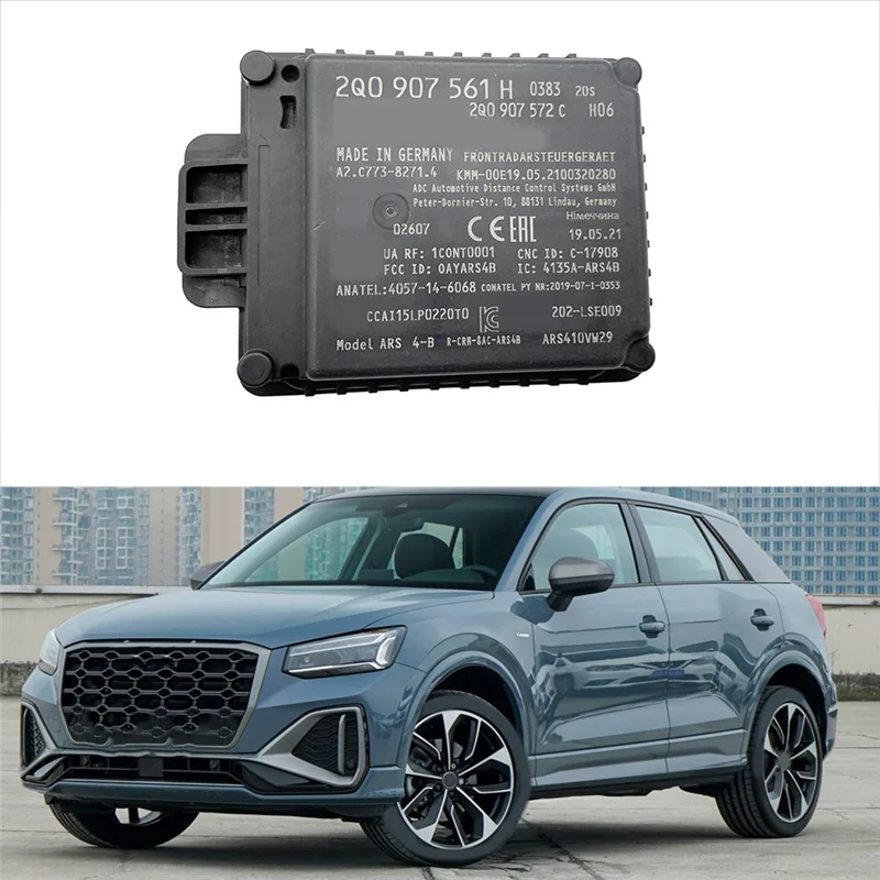 

A73X-Front Bumper ACC Probe Module For Q2 Q3 Adaptive Cruise Control Distance Sensor 2Q0907561H, 2Q0 907 561H