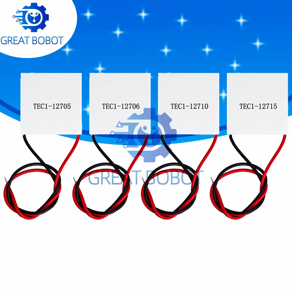 TEC1-12705 12706 12710 12715 Peltier Module 40×40mm 12V Thermoelectric Cooler