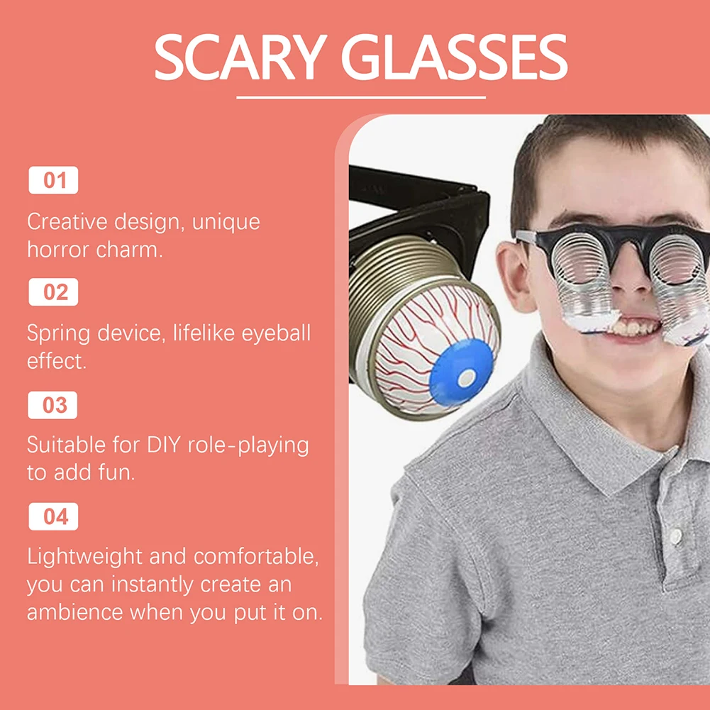Spookys Themed Eyeglasses Prop Horror Eyes Prank Props For Cosplay Party