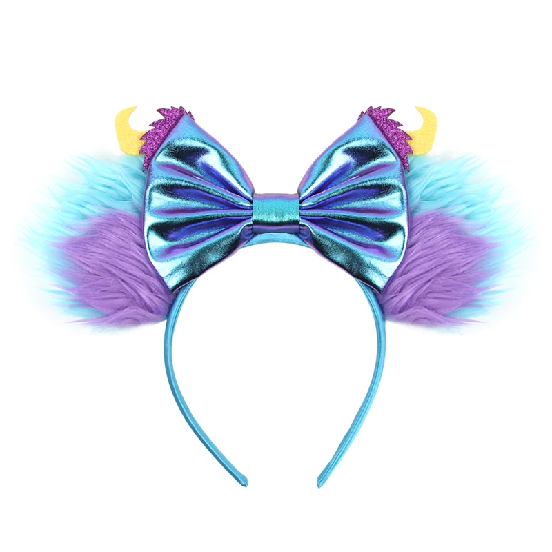 NEW Sullivan Disney Ears Headband Monster Inc Minnie Mouse Hairband Women Cartoon Character Cosplay Hair Accessories Kids Party