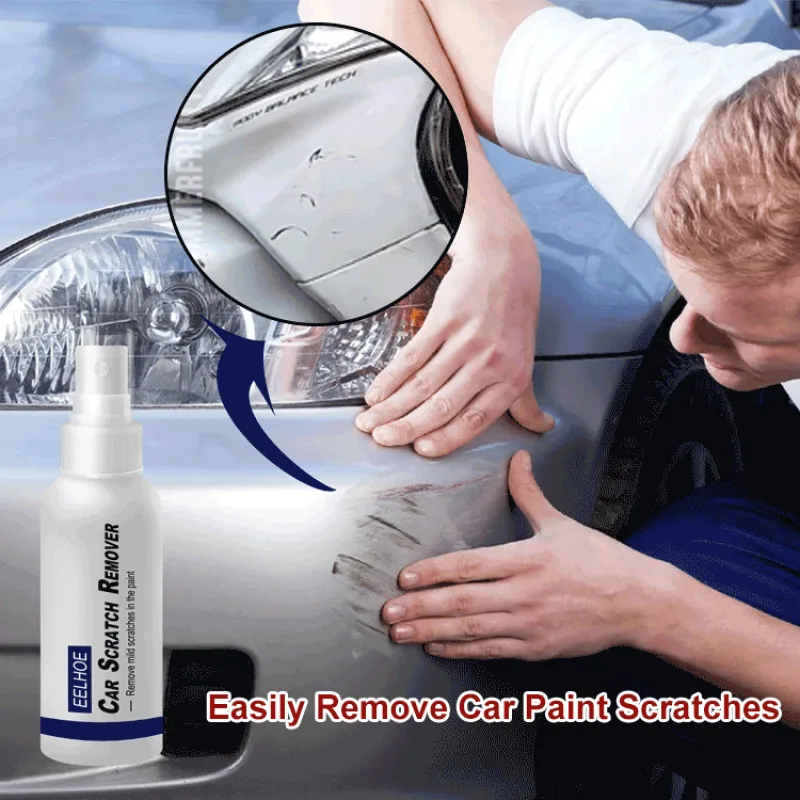 100ml Car Scratch Removal Spray Wax Paint Repair Scratch Renovation Agent Vehicle Scratch Cleaning Tools Mark Remover