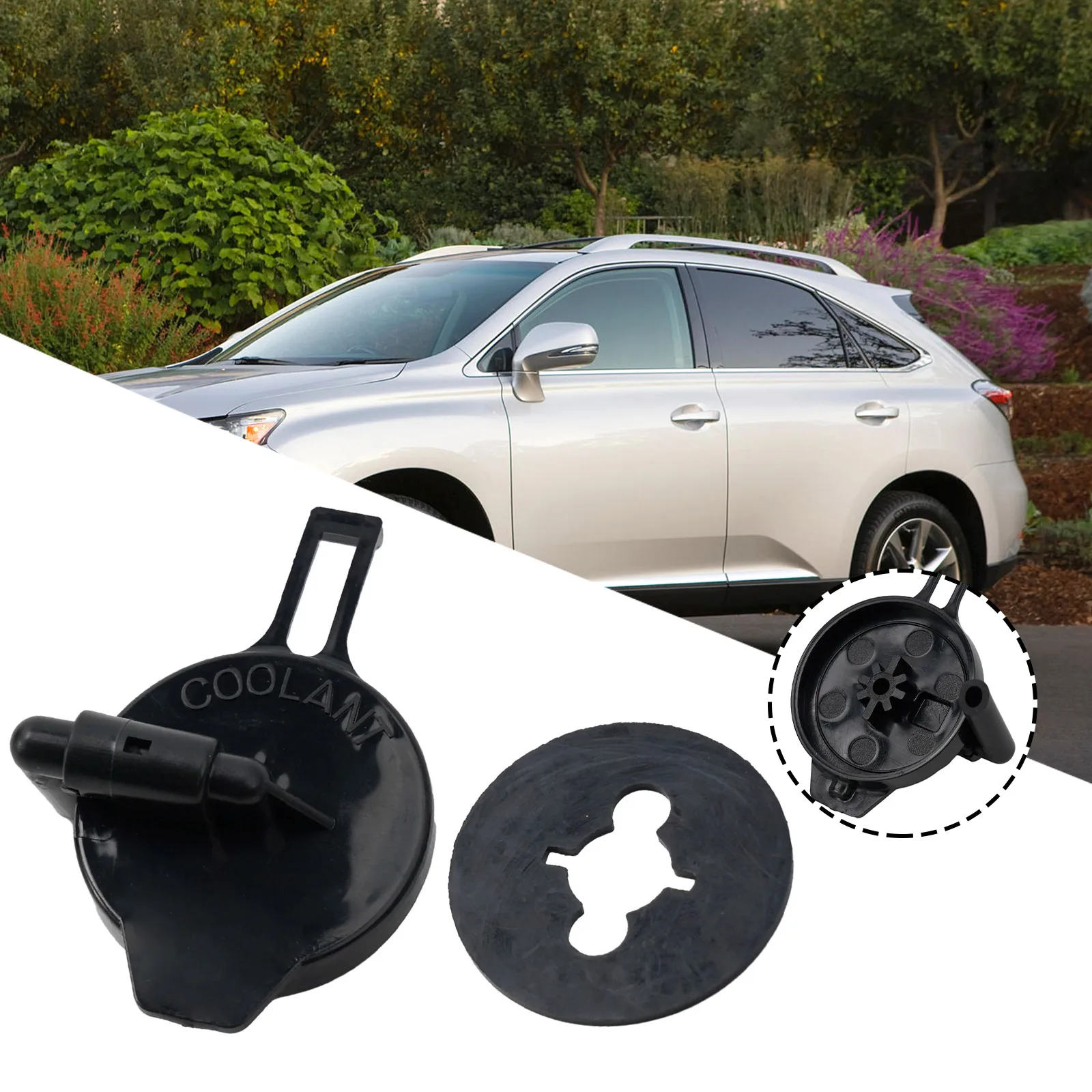 Durable Tank Cap Part Black Expansion For Toyota For Sienna For Lexus RX330 RX350 2004-2009  Car Kettle Lid Accessories