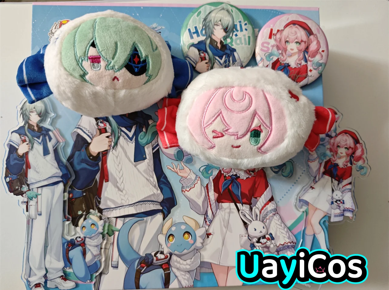 In Stock Official Honkai：Star Rail Hyacinthia Anaxagoras Hyacine Plush Doll Coin Purse Badge Stand Photo Card White Rabbit Sweet