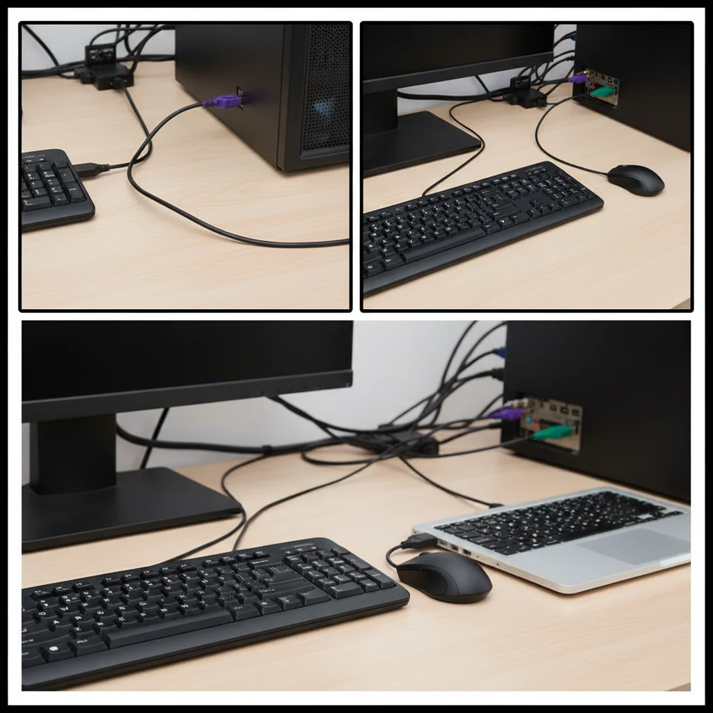 For Male/female To USB/TypeC Male/female Adapter Conversion Connector for ps2 Interface Keyboard Mouse And Other Devices