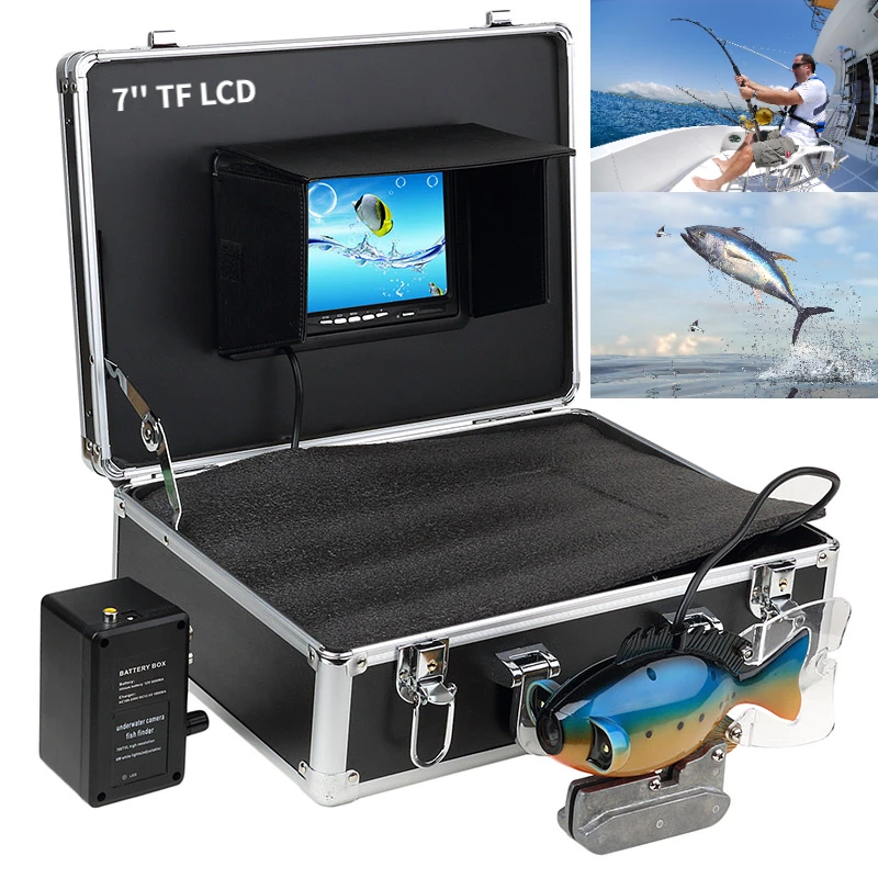 

Underwater Fishing Camera SY801 Fish Finder 7inch LCD Screen HD Display Built-in 4000 MAh Battery for Ice Sea Ocean Fishing