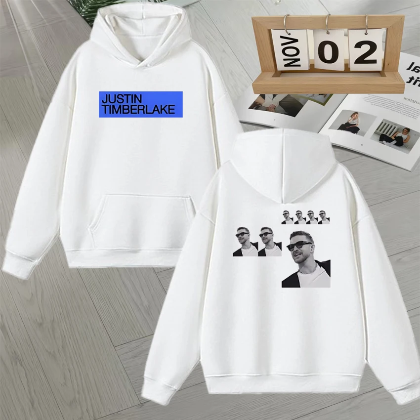 Fashion Justin Timberlake Europe Tour 2025 Long sleeve Men Women Hoodie vintage Autumn Winter Pullover Unisex Fleece Sweatshirts