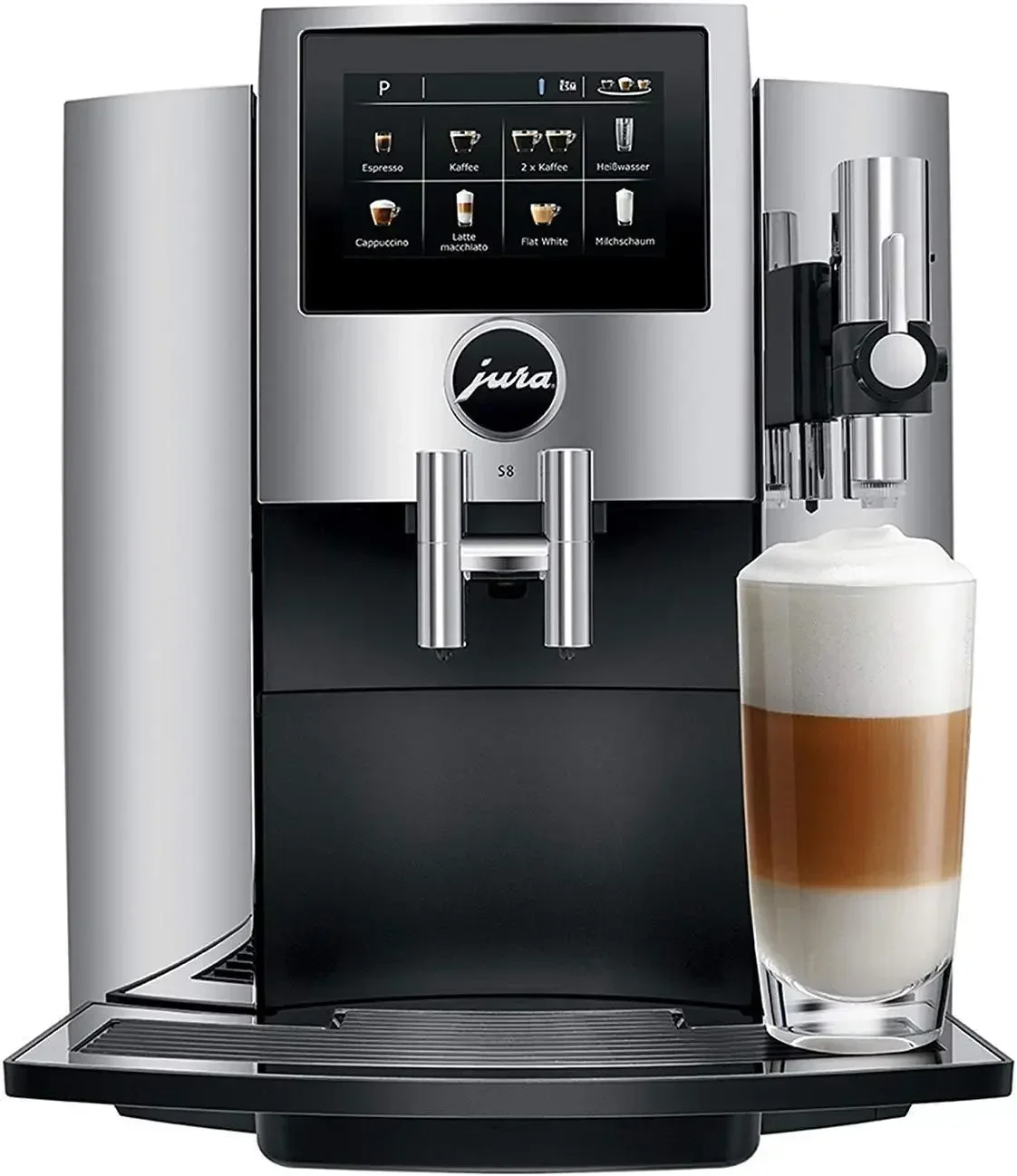 Máquina de café automática Jura S8 15212 com capacidade PEP 64 onças programável