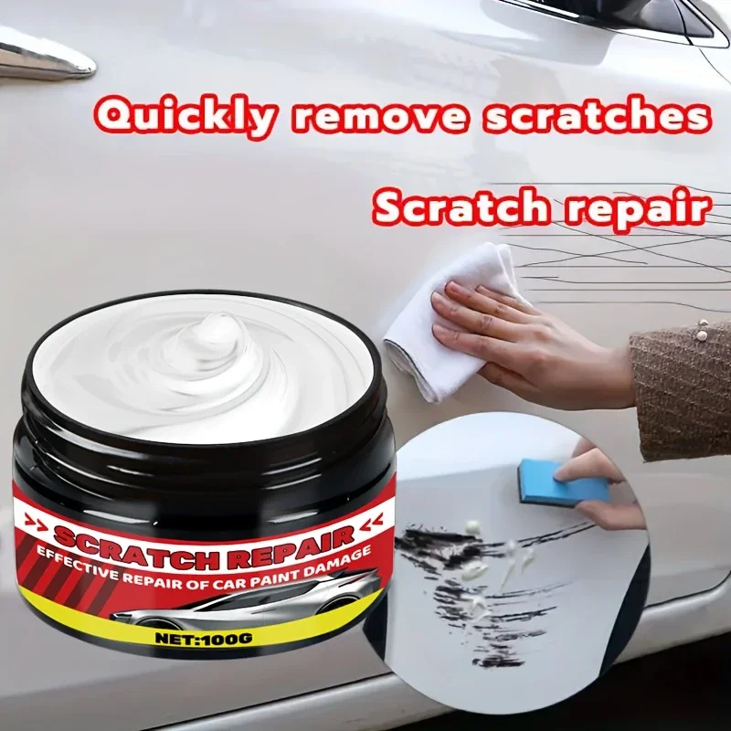 Car Paint and Interior Scratch Repair Wax - Quickly Remove Scratches, Restore All Paint Gloss and Brightness, Car Care Repair