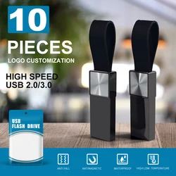 Zsuit Metal USB Flash Drive 8GB 16GB 32GB 64GB 128G Waterproof Pendrive 3.0/2.0 Memory Stick Drives U Disk Free LOGO Pen Drive