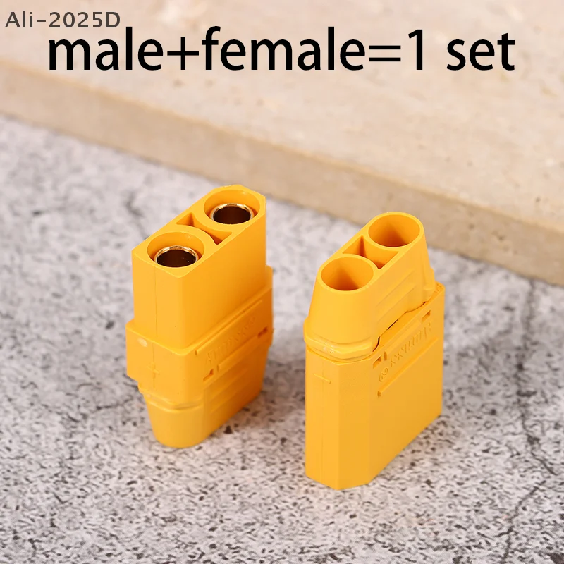 

2Pcs/Lot XT90H Male+ XT90H Female Battery Connector Set 3MM Male Female Gold Plated Banana Plug For RC Model Battery