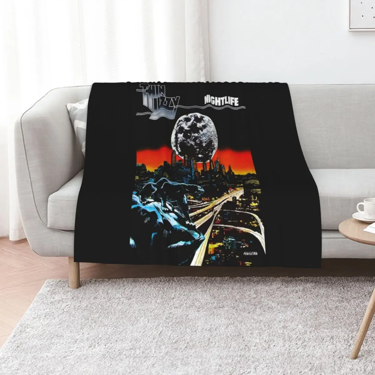 Thin Lizzy Throw Blanket Thermal Summer Beddings Flannel Thins Soft Big valentine gift ideas Blankets