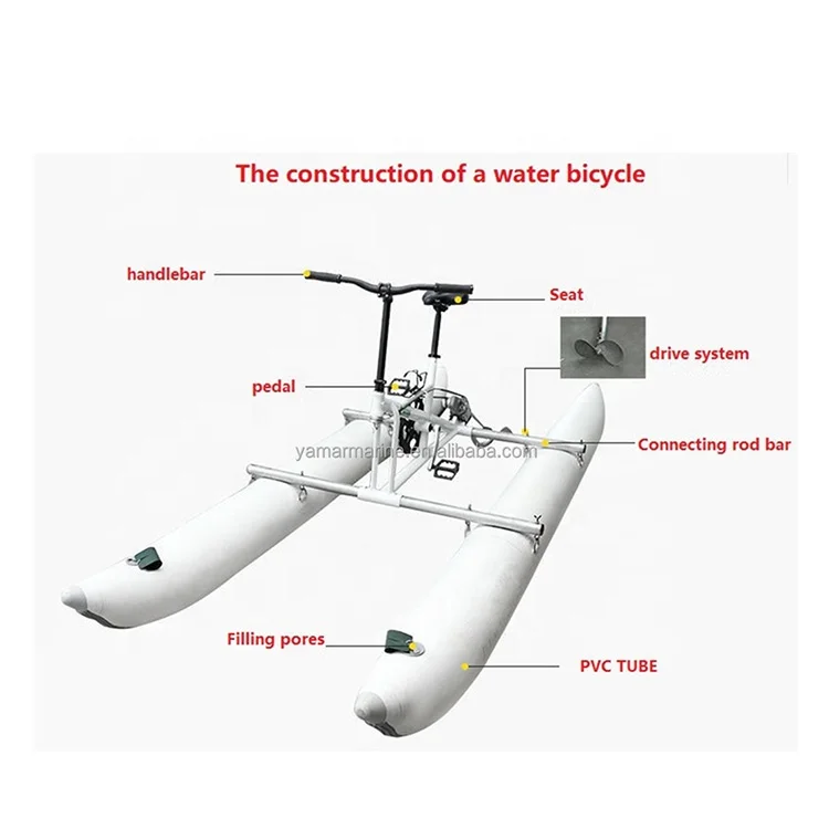 มาใหม่ปรับแต่ง Hydro Bike จักรยานน้ําจักรยานจักรยานน้ําสําหรับกีฬาทางน้ําต่างๆ