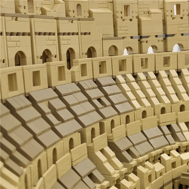 9036Pcs 86000 Movie Series Architecture City The Italy Roman Colosseum With Light Model Building Blocks 10276 Bricks Kids Toys