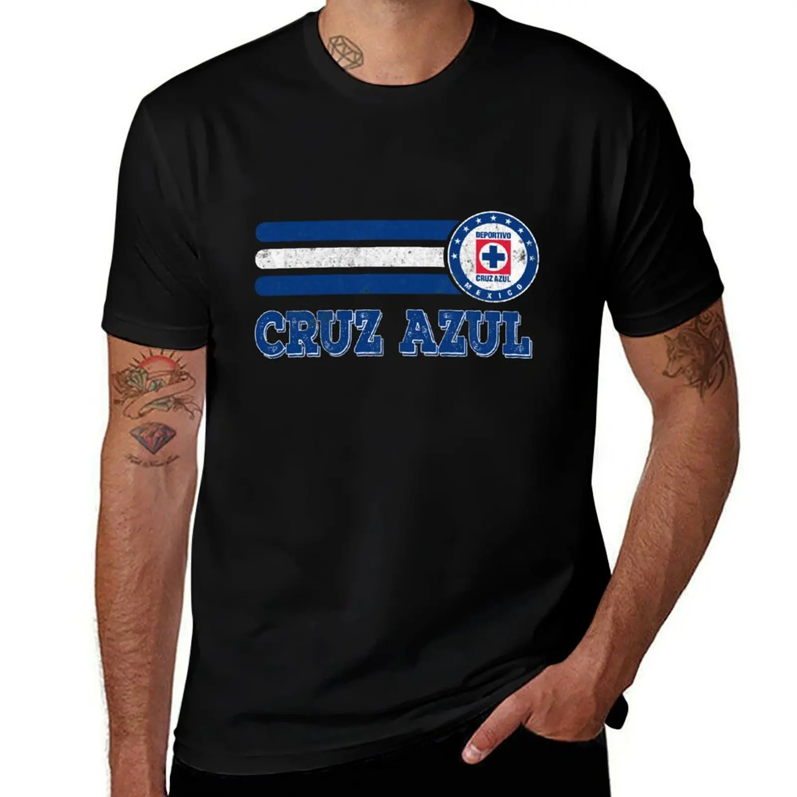 

cruz azul lover mexico T-Shirt t shirts for man cotton mens graphic t shirts man t shirts cotton T-Shirt