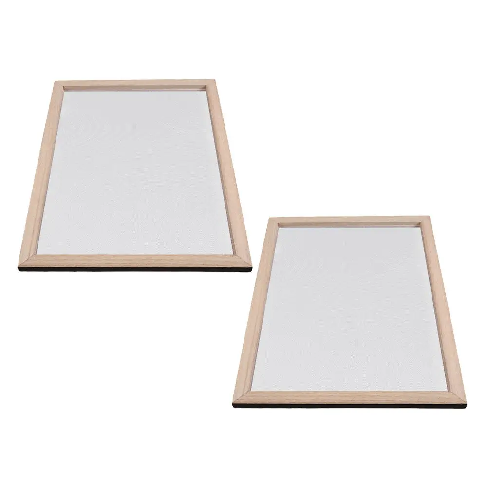 

Набор из 2-х деревянных рамок ручной работы для изготовления бумаги, двухслойные, устойчивые, для творчества и рукоделия