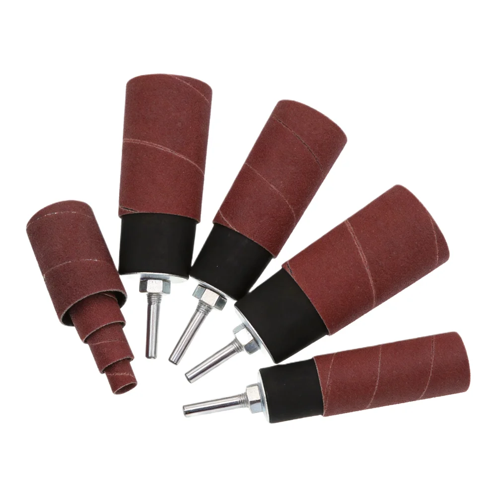 20 Piece Sanding Drum System for Curved Edges and Irregular Surfaces Compatible with Common Rotary Power Tools and Drills