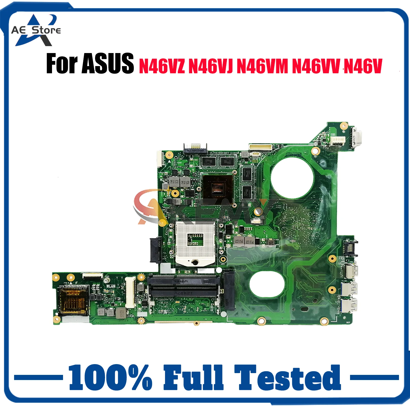 

N46VZ Материнская плата для ноутбука ASUS N46V N46VJ N46VB N46VV N46VZ N46VM Материнская плата для ноутбука в наличии 100% тестирование ОК быстрая доставка
