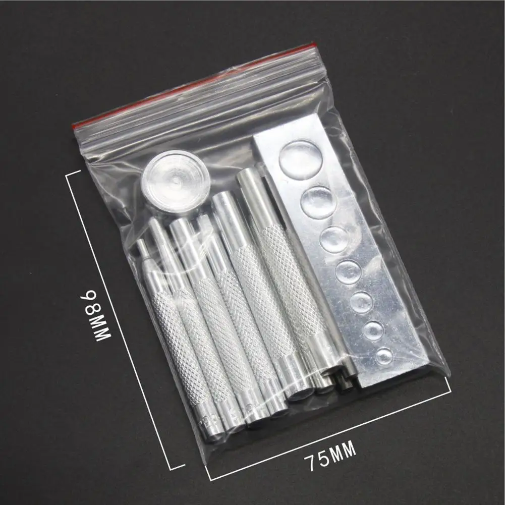 11PCS Punch Tool Snap Rivet Setter Base Kit for DIY Leather Craft Tools