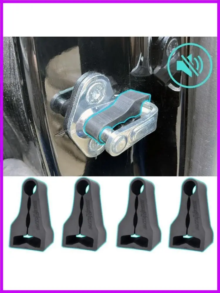 R9CC Car Door Lock Silencing Pad set Rubber Pad Noise Isolating Pad set for Vehicles