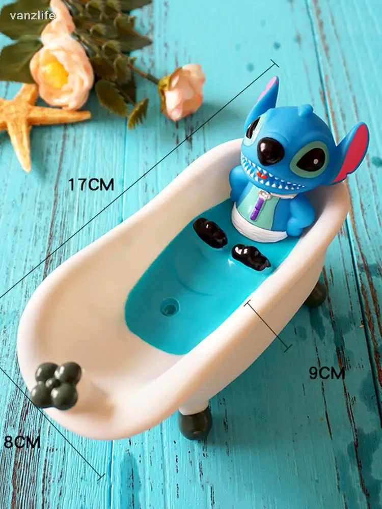 vanzlife Creative personality soap box frame and lovely cartoon kt cat toilet soap soap box drop box of bathroom soap holder