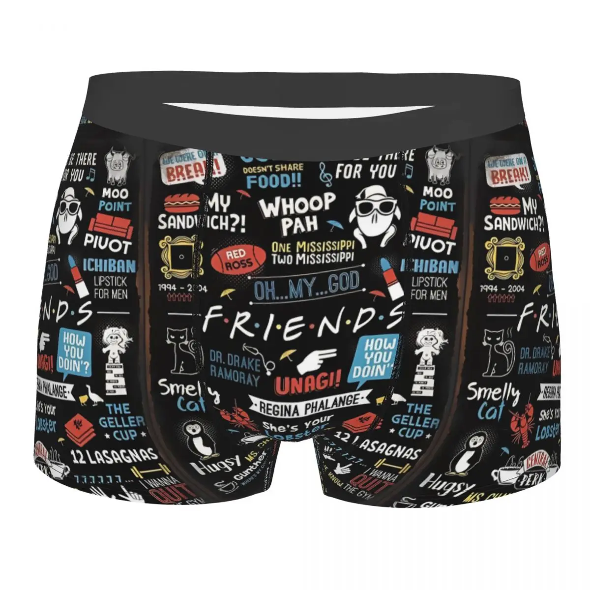

Friends TV Show Series Men Underwear American TV Show Rachel Boxer Briefs Shorts Panties Humor Soft Underpants for Male S-XXL