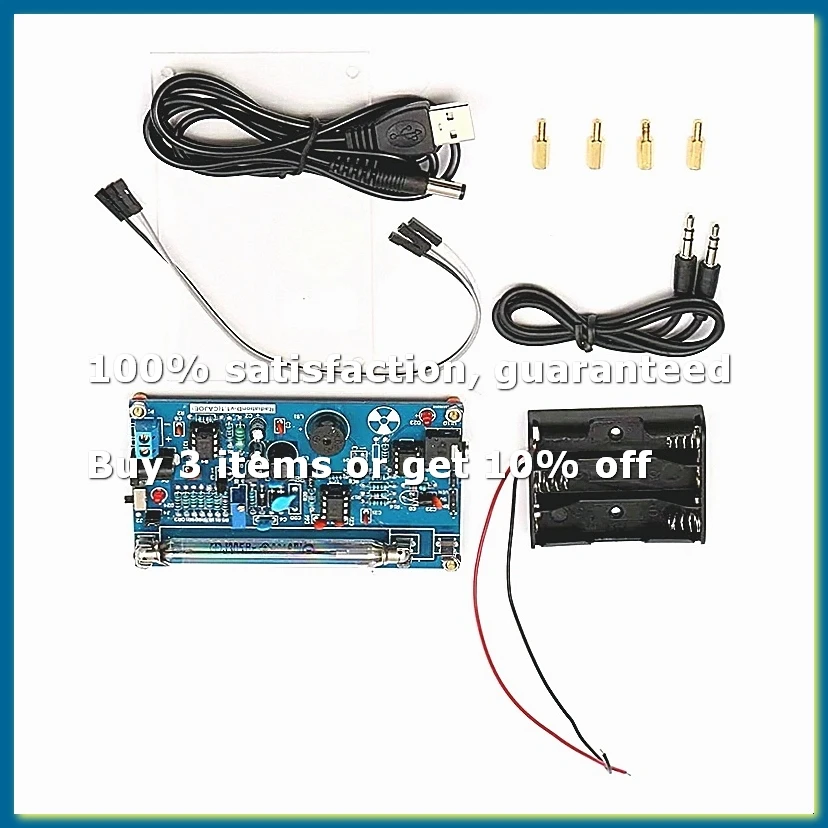 DIY Assembled Geiger Counters Kit Geiger Counter Module Nuclear Radiation Detector-WDL