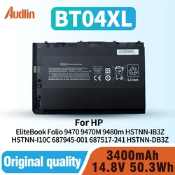BT04XL Battery for HP EliteBook Folio 9470 9470M 9480m BT04 BA06 HSTNN-IB3Z HSTNN-I10C 687945-001 687517-241 HSTNN-DB3Z