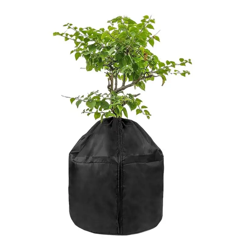 

Plant Frost Protector Portable Reusable Winter Autumn Warm Keeping Park Garden Fruits Vegetables Plant Protecting Drawstring Bag