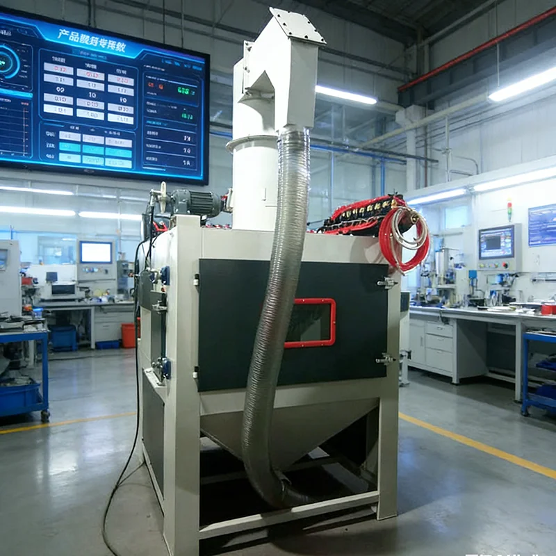 Customized Industrial Automatic Sandblaster Rotary Sand Blasting Machine for Batch Derusting Polishing Surface Finishing