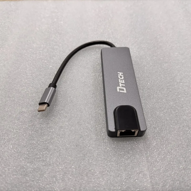 

DTECH DT-3315 HD 4K30 Гц Док-станция для ноутбука Usb c 5 в 1 Type C к Rj45 4K HD-MI USB-концентратор Док-станция расширения