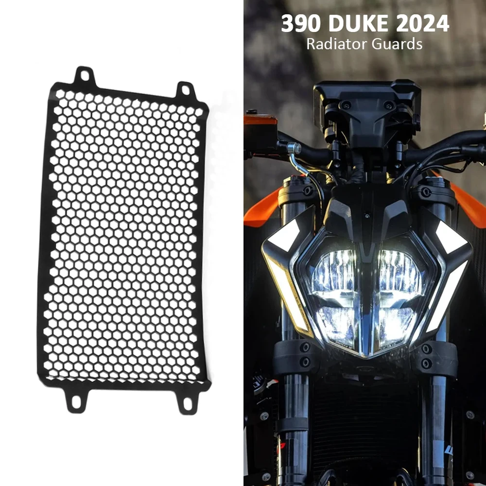 

390duke Aluminum Motorcycle Radiator Guard Grille Cover Protector For 390 Duke 2024 Fuel Tank Protection Motorcycle Accessories