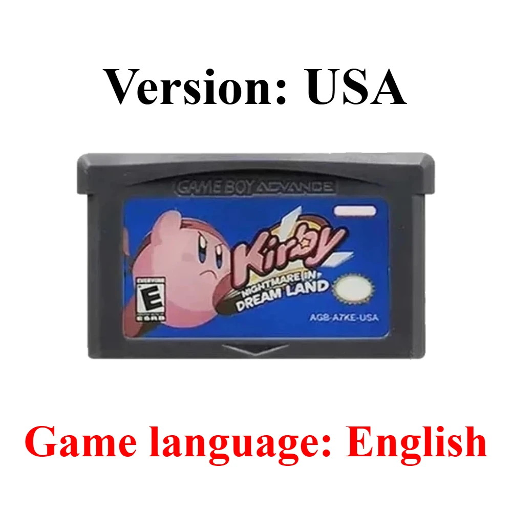 GBA Englische Spielkassette Final Fantasy Advance Wars Metroid Kirby Golden Sun Doom of Fire für GBA SP Spiel Klassische Spielkarte – Detail 21