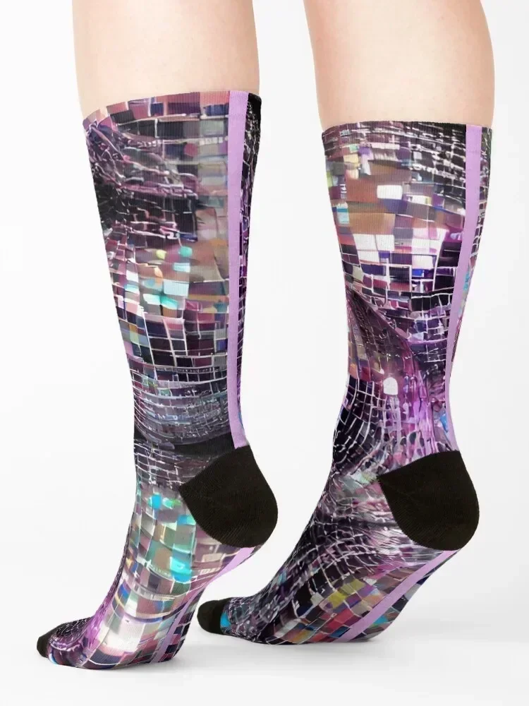 Classic Disco Balls Socks aesthetic Christmas men cotton high quality crazy Socks For Women Men's