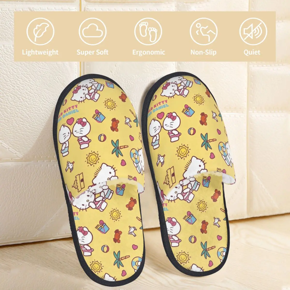 Sanrio Character Bedroom Slippers with Memory Foam Slipper Gift for Women Men House Shoes with Anti-Skid Sole