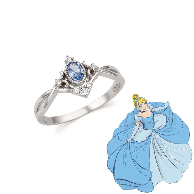 Escape Princess Women Cindy Bell Sweet Bow Knot Zircon Adjustable Ring For Halloween