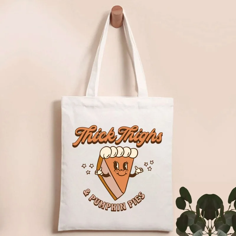 حقيبة يد نسائية من القماش للهالوين مع تصميمات فنية لطيفة على شكل يقطين شبح ساحرة كرتونية ناعمة - حقيبة فتاة للاستخدام اليومي والحفلات