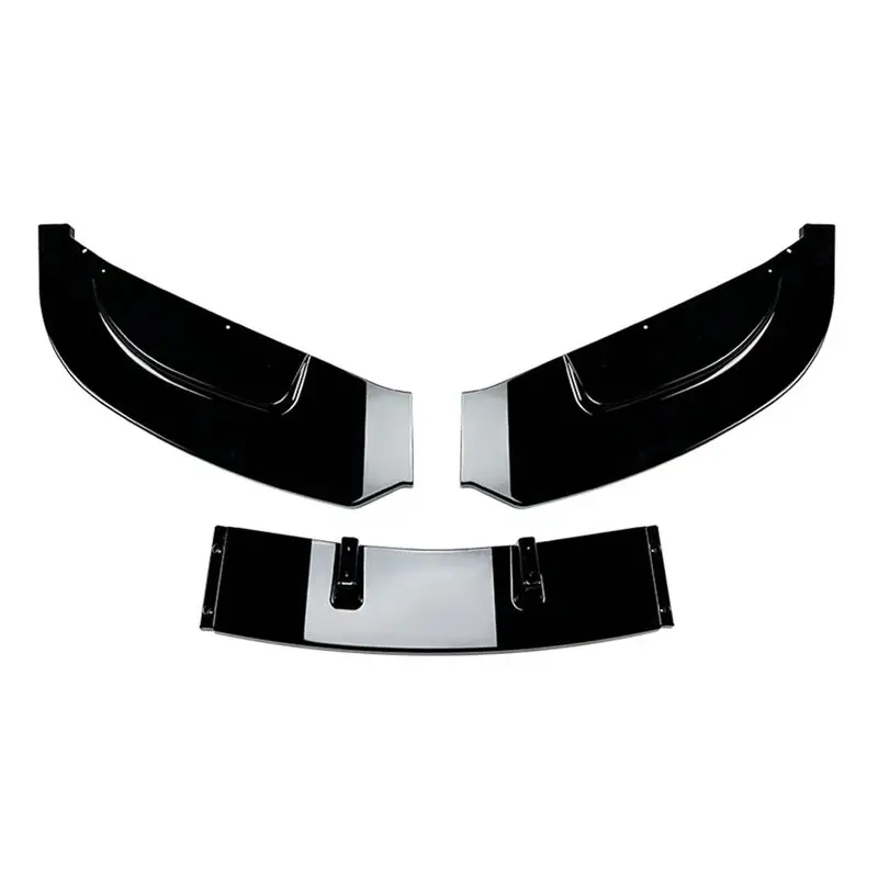 

AU16-Car Front Bumper Splitter Lip Diffuser Spoiler Cover Guard For C-Class W204 2011-2014 Gloss Black Parts