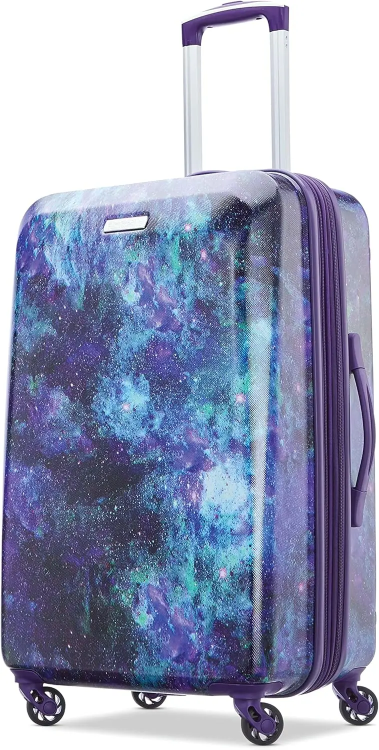 

Expandable Hardside Luggage with Spinner Wheels, 24-Inch Checked-Medium Size for Travel