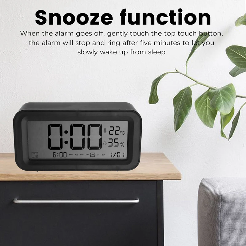 Digital Alarm Clock Digital Desk Clock Mini Electronic Clocks Office Simple Clocks Automatic Luminous Electronic Clock